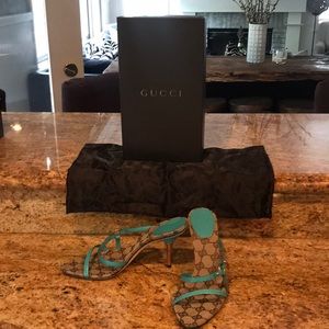 Gucci Turquoise Heels